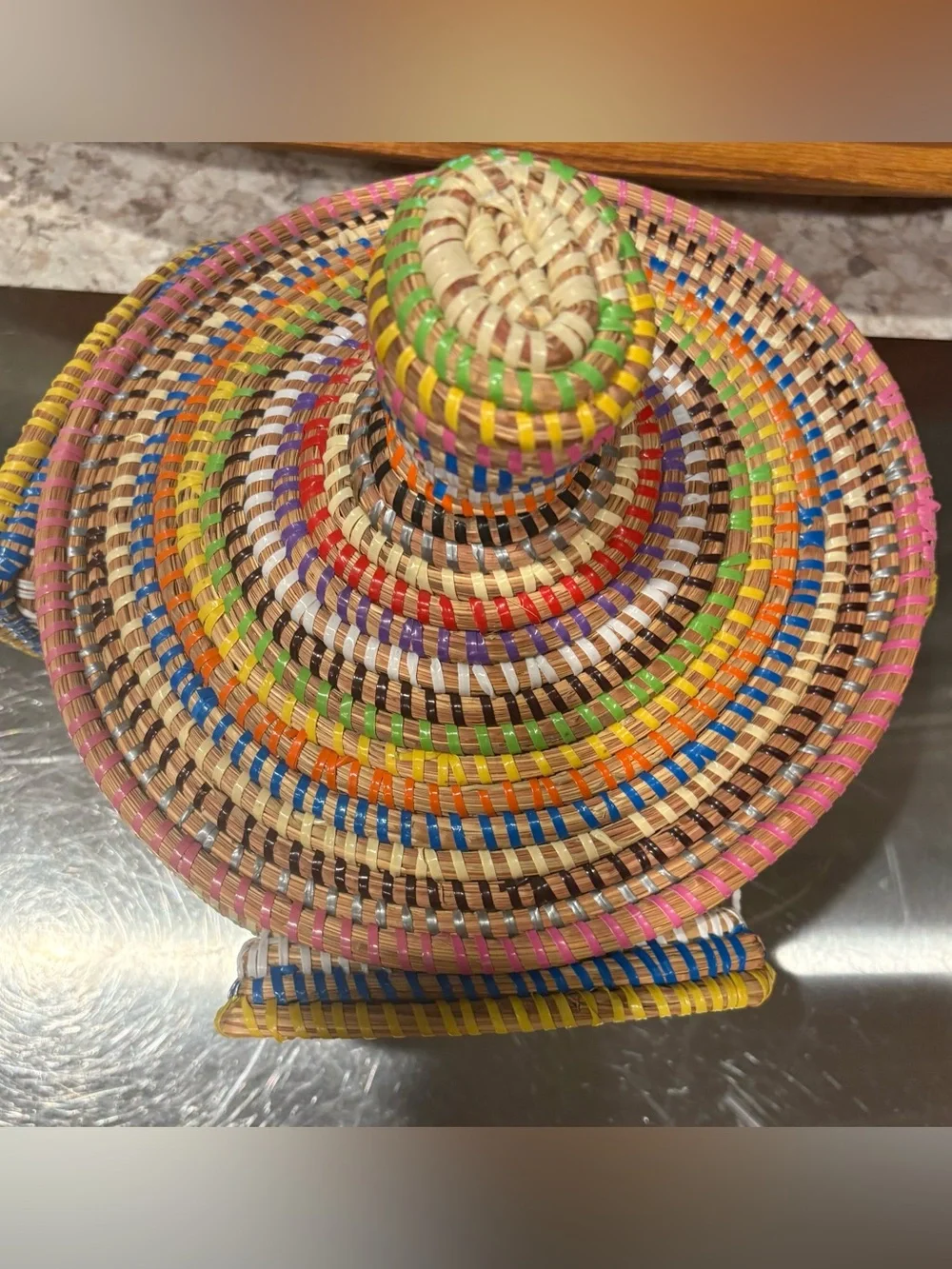 Afua Woven Storage Basket with Lid